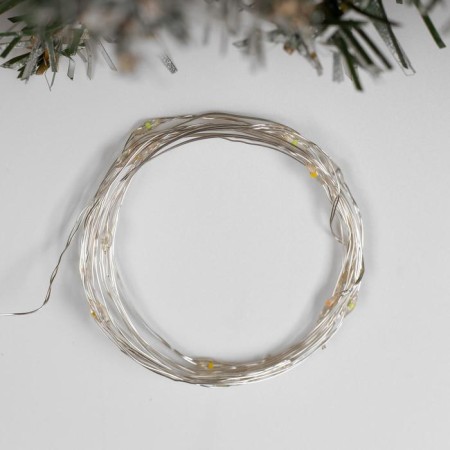 Garland "thread" 2 m Rosa, IP20, silver thread, 20 LED, glow of multi, USB-1