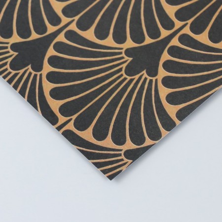 Scrapbooking paper bilateral "fan and multi -traffic gold" density 180 g 30.5x32cm-2
