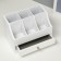 Casket wood for jewelry and cosmetics 1 box white 21x14.5x15 cm
