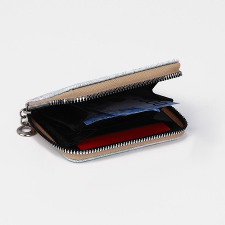 Lightning wallet, card for cards, for coins, white color-1