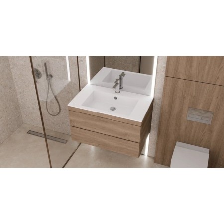 Walked shells Uperwood Megan, 80 cm, rectangular, white matte-4