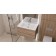 Walked shells Uperwood Megan, 80 cm, rectangular, white matte