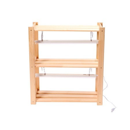 Wooden rack for seedlings with phytoswithers 73x65x24 cm-2