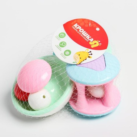Set of rattles "Carousels", 3 pcs, crumb me-8