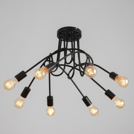Causte "Knot" E27 8x40W Black 97x97x48 cm BayerLux-1