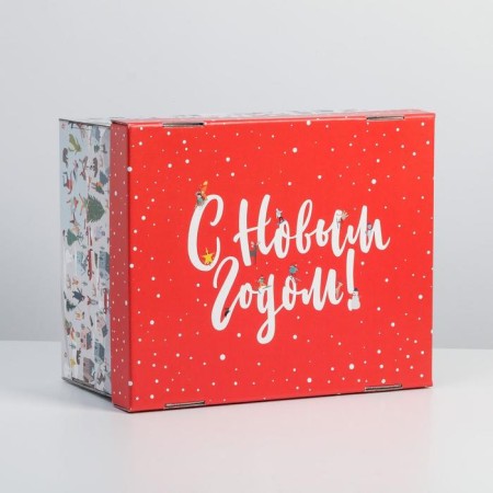 Folding box "Happy New Year", 31.2 x 25.6 x 16.1 cm, New Year-3