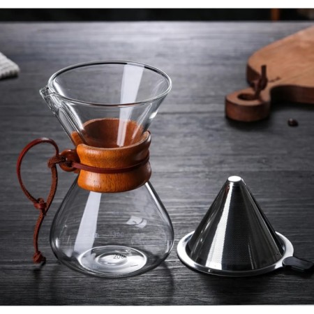 Kemax for Columbus Coffee, 400 ml, 13 × 11 × 17 cm, glass, transparent-4