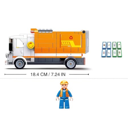 Designer city "garbage truck with side loading", 326 parts-1