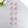 Stick plastic rhinestones "pigeons" multi -colored 32x10.5 cm