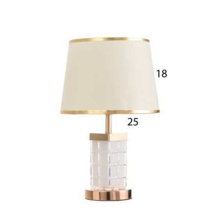 Table lamp "Crown" 1x40W E27 1x3W LED gold 23x23x43cm-6