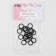 Step ring, metal, 10 mm, 20 pcs, black color