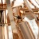 Chandelier 6x60W E27 +LED PDD Gold 56x56x47cm SVK