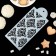 A stencil for baking and applying the Baroque esing, 23 × 10 cm
