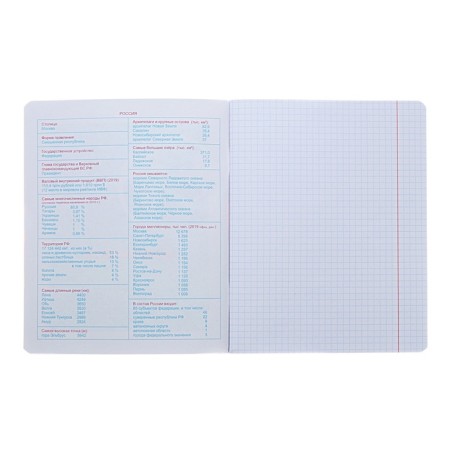 A notebook “Neon stories”, 48 sheets in a cage, “Geography”, cover coated cardboard, VD-clus, Neon, OFSET block-2