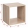 Stella No. 1 Dice Cube 1 section, 360x360x320, Dub Sonoma