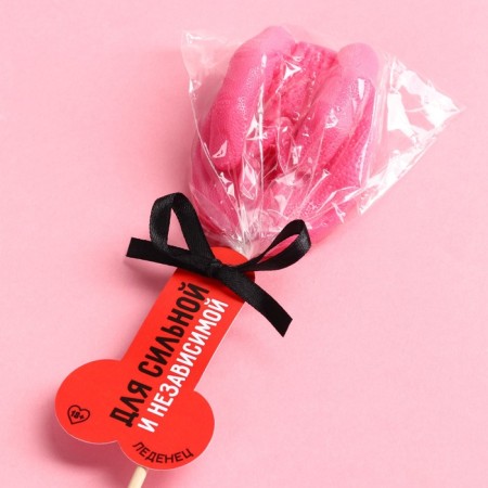 Lollipop "for strong", taste: peach, 70 g. (18+)-3