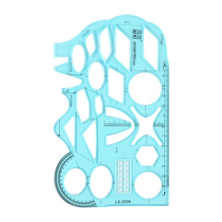 Troth-traffic line, plastic, with a transporter, for drawing figures, mix-7