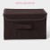 Stellid box for storage with a lid of the share "Alva", 26 × 20 × 15 cm, brown color