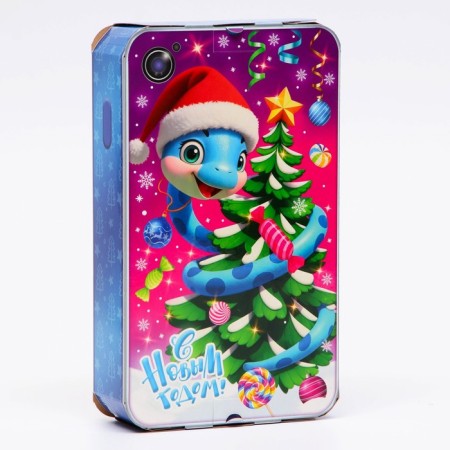 Gift box New Year's serpentines 12.7 x 4.5 x 21.5 cm-2