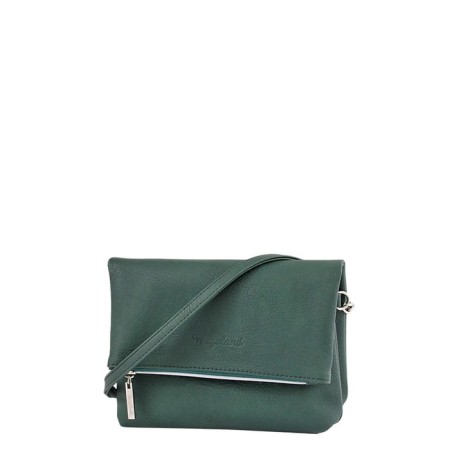 Cross-Bodi bag, lightning department, green color 16.5x20x8cm