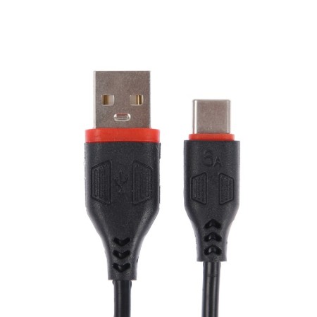 Eltronic Type -C - USB, 2.4 A, 1 m, charging + data transfer, package, black-1