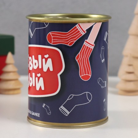 Socks with print in the bank "Left, right" (inside male socks)-2