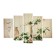 Carty clock is wall-mounted, modular "vase with flowers", silent, 80 x 140 cm