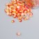 Decor "Semiobusins ​​and rhinestones. Gradient Orange-yellow" d = 4 mm 10g 200 pcs 5x2.5 cm, mix