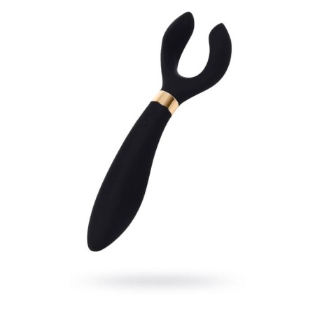A multifunctional stimulator for steam Satiffyer Partner Multifun 3, silicone, black color, 23.5 cm