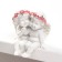 Polystone souvenir "Snow -white angels in pink wreaths, they have mercy" 6x5.5x4 cm