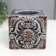 Ceramics candlestick for 1 candle "Plant pattern" MIX 7x9x7.5 cm