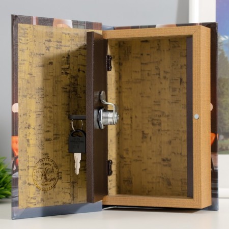 Safe-book wood, leatherette "Interior design. Forms and colors" 21x13x5 cm-2