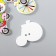 Set of buttons of decorative+ decor tree "Bicycles and mopeds" (set 12 pcs) 2x3 cm