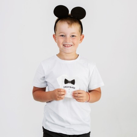 Carnival costume for boys "Gentleman" thermonacleka, rim with ears-4