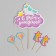 Decoration for the cake "Happy Birthday", unicorn, set: topper, skewers 4 pcs.