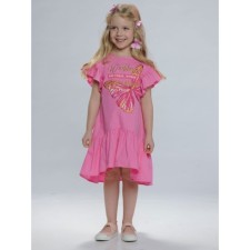 Dress for girls, height 98 cm, pink color