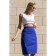 Female skirt, size l, blue color