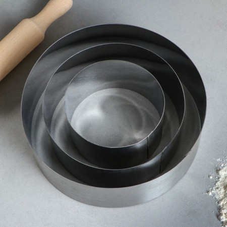 A set of baking forms and calculation "Circle", D-20, H-6.6 cm, 3 pcs-1