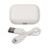 Wireless headphones Windigo Pro, TWS, Bluetooth 5.0, 40/500 mAh, sensor, glossy, white