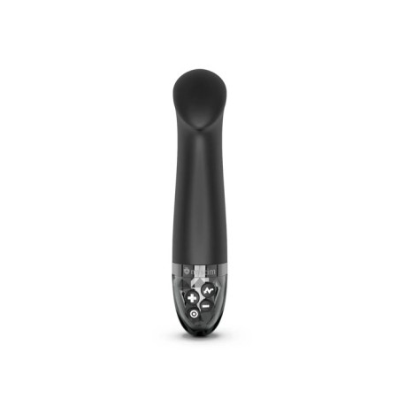 Mystim Right on Ron vibrator with electrical stimulation, black