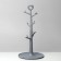 Standing for jewelry "Wood with heart", 18.3 × 36 cm, gray color