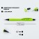 Mechanical pencil 0.7 mm. PRO PROBRAY "BLACK NEON"
