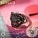 The ring "Mask they", the color is black silver, dimensionless