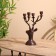 Summary for 4 candles "deer" aluminum 16x12x32 cm