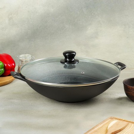 Shipyard-Wok Cast iron shade "Vostok", D = 30 cm