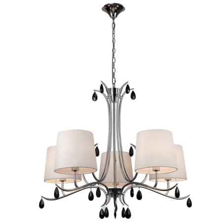 Suspended chandelier Mantra Andrea, E14, 5x20W, 510 mm, color chromium