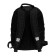 School backpack, 38 x 28 x 18 cm, Grizzly, ergonomic back, + keychain, black