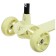 Baby scooter Graffiti Baby 24, Pu Pu 120/10 mm, yellow color