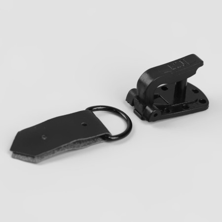 The hooks are sewing, plastic, for outerwear, 5 × 1.5 cm, 6 pcs, black color-3