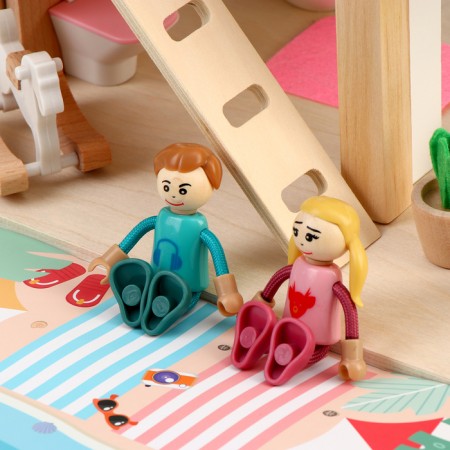 Puppet house "My family" 36x35x23.5 cm-11